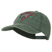 Black Bear Embroidered Washed Cap