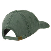 Black Bear Embroidered Washed Cap