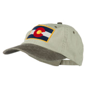 Colorado Flag Embroidered Two Tone Cap