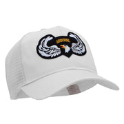 Airborne Eagle Wings Small Patched Cotton Mesh Cap