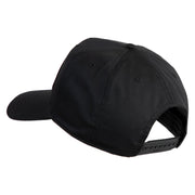 U.S. Marine Airwing Vietnam Veteran Patched Solid Cotton Twill 5 Panel Prostyle Snap Cap - Black OSFM