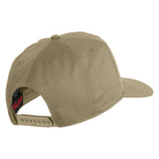 U.S. Marine Airwing Vietnam Veteran Patched Solid Cotton Twill 5 Panel Prostyle Snap Cap - Khaki OSFM
