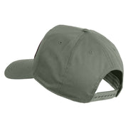 U.S. Marine Airwing Vietnam Veteran Patched Solid Cotton Twill 5 Panel Prostyle Snap Cap - Grey OSFM
