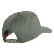 U.S. Marine Airwing Vietnam Veteran Patched Solid Cotton Twill 5 Panel Prostyle Snap Cap - Grey OSFM