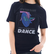 Bass Makes Them Dance Graphic Design Deluxe Jersey T-Shirt