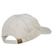 Boxer Dog Embroidered Washed Cotton Twill Cap