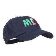 Mexico MEX Flag Embroidered Low Profile Cap