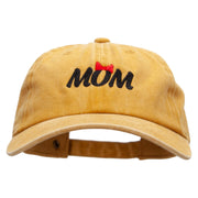 Mom Bowtie Embroidered Unstructured Cotton Cap