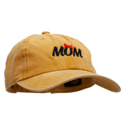 Mom Bowtie Embroidered Unstructured Cotton Cap