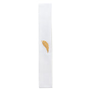 Swallow Feather Logo Embroidered Cotton Twill Stretchable Hat Band - White OSFM