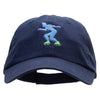 Girl With Skates Embroidered Low Profile Dyed Cotton Twill Cap