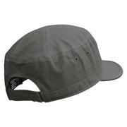 Yelp Embroidered Enzyme Regular Solid Army Caps - Grey OSFM