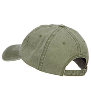 Boxer Dog Embroidered Washed Cotton Twill Cap