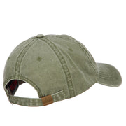 Boxer Dog Embroidered Washed Cotton Twill Cap