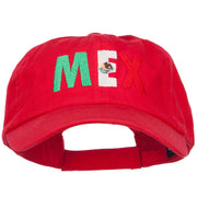 Mexico MEX Flag Embroidered Low Profile Cap