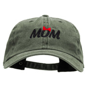 Mom Bowtie Embroidered Unstructured Cotton Cap