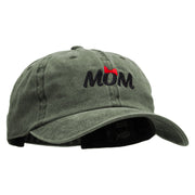 Mom Bowtie Embroidered Unstructured Cotton Cap