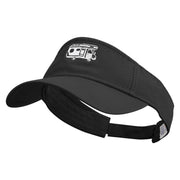 RV Logo Embroidered Pro Style Cotton Twill Washed Visor - Black OSFM