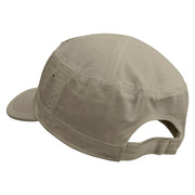 Yelp Embroidered Enzyme Regular Solid Army Caps - Khaki OSFM