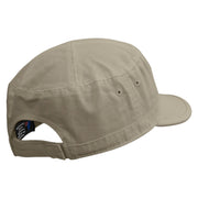 Yelp Embroidered Enzyme Regular Solid Army Caps - Khaki OSFM