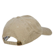 Boxer Dog Embroidered Washed Cotton Twill Cap