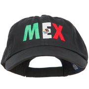 Mexico MEX Flag Embroidered Low Profile Cap