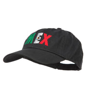 Mexico MEX Flag Embroidered Low Profile Cap