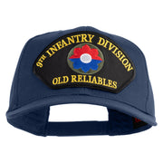 9th Infantry Division Old Reliables Patched Solid Cotton Twill Pro Style Cap - Navy OSFM