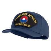 9th Infantry Division Old Reliables Patched Solid Cotton Twill Pro Style Cap - Navy OSFM