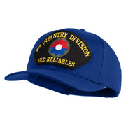 9th Infantry Division Old Reliables Patched Solid Cotton Twill Pro Style Cap - Royal OSFM