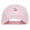 Mini Cherry Embroidered Low Cap