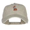 Easter Chocolate Bunny Embroidered Washed Cap