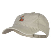 Easter Chocolate Bunny Embroidered Washed Cap