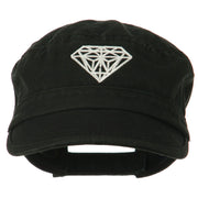 Diamond Embroidered Enzyme Army Cap