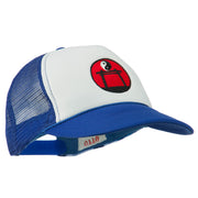 Yin Yang Embroidered Foam Mesh Cap