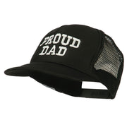 Proud Dad Letters Embroidered Youth Mesh Cap