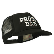 Proud Dad Letters Embroidered Youth Mesh Cap