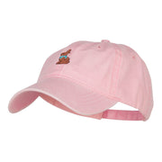 Easter Chocolate Bunny Embroidered Washed Cap