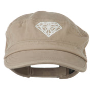 Diamond Embroidered Enzyme Army Cap