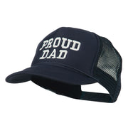 Proud Dad Letters Embroidered Youth Mesh Cap