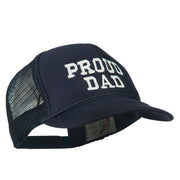 Proud Dad Letters Embroidered Youth Mesh Cap