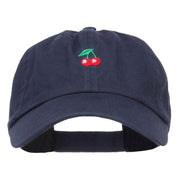 Mini Cherry Embroidered Low Cap