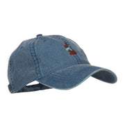 Easter Chocolate Bunny Embroidered Washed Cap