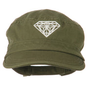 Diamond Embroidered Enzyme Army Cap