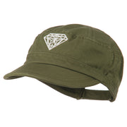 Diamond Embroidered Enzyme Army Cap