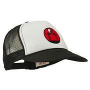 Yin Yang Embroidered Foam Mesh Cap