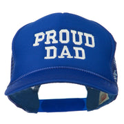 Proud Dad Letters Embroidered Youth Mesh Cap