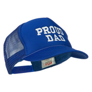 Proud Dad Letters Embroidered Youth Mesh Cap