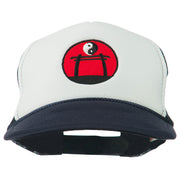 Yin Yang Embroidered Foam Mesh Cap