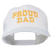 Proud Dad Letters Embroidered Youth Mesh Cap